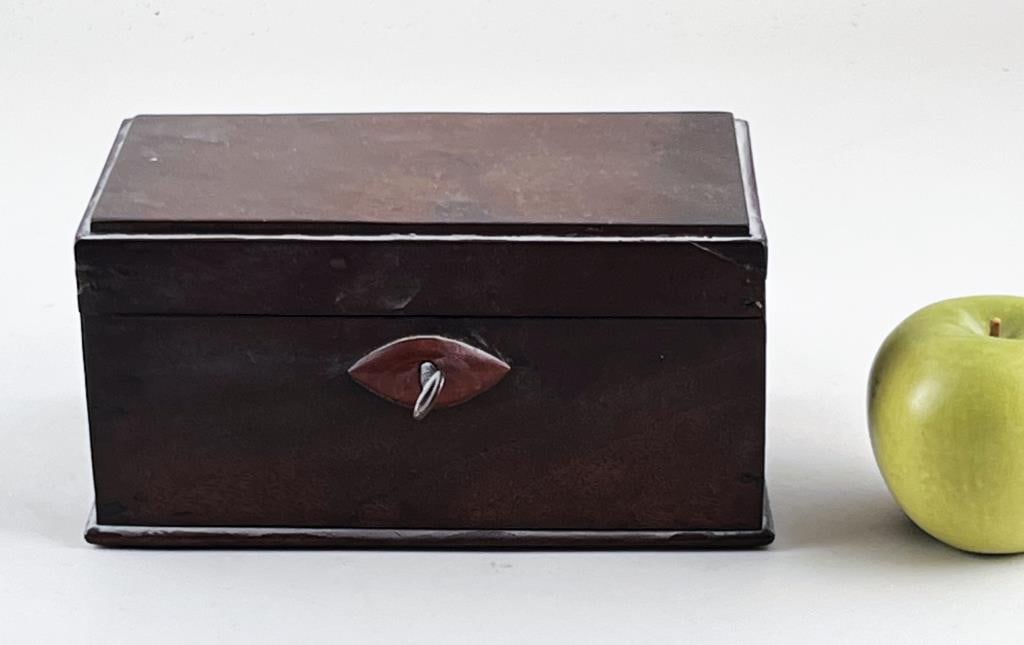 Wooden Tea Caddy, Fitted Brass Tea Cans (1 of 7)