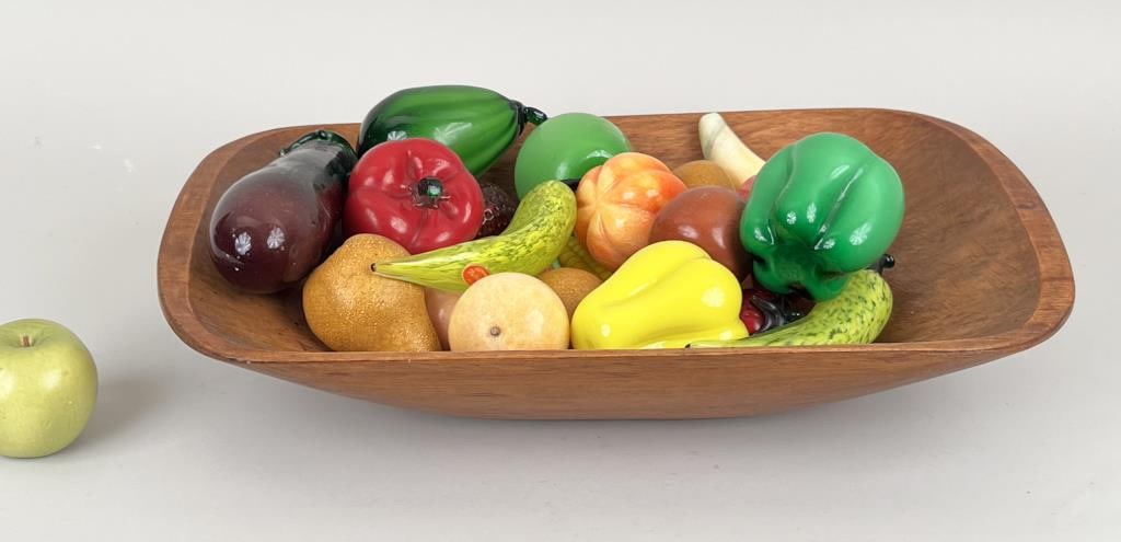 Birdseye Maple Trencher, Stone & Glass Fruit (1 of 6)