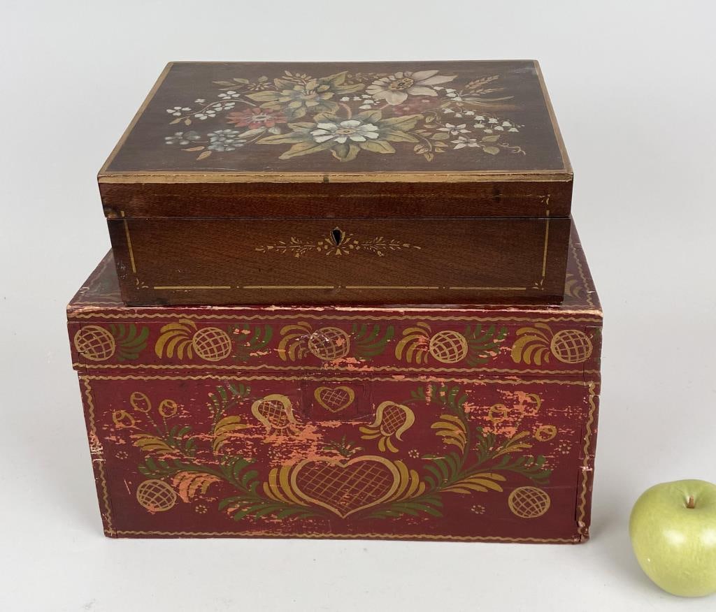Two Antique Stenciled Boxes (1 of 10)