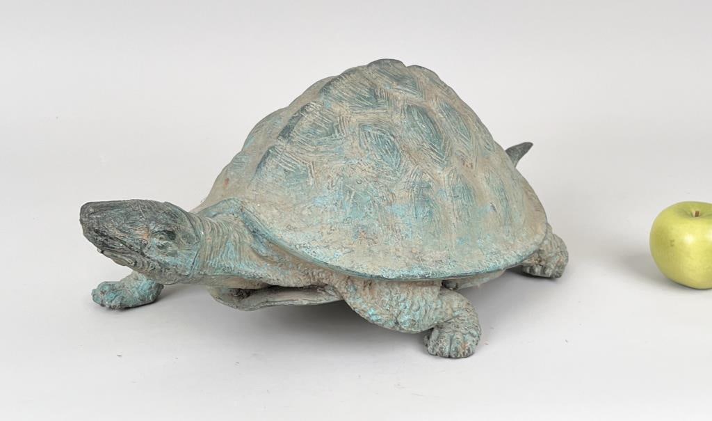 Bronze Tortoise Garden Fountain (1 of 7)