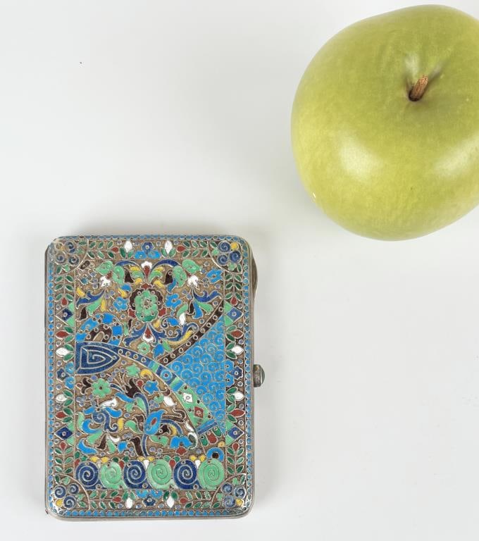 Nikolaev, Russian Silver & Enamel Cigarette Case (1 of 6)