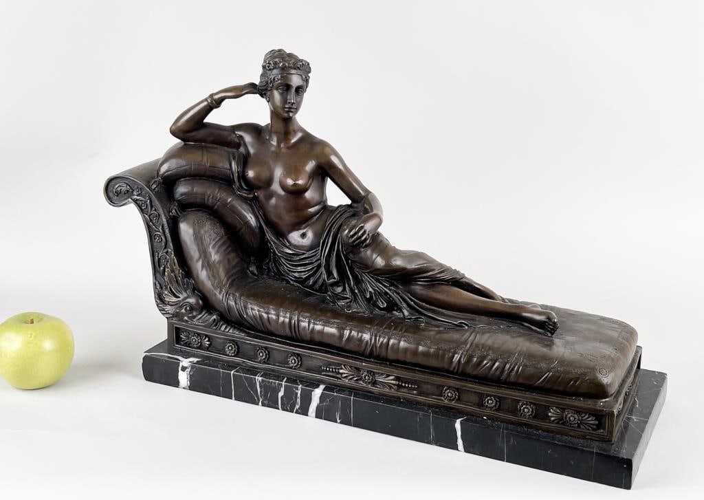 Bronze, Pauline Bonaparte Recamier, After Canova (1 of 6)