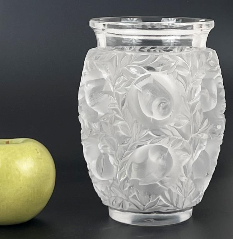 Lalique Bagatelle Crystal Bird Vase (1 of 5)