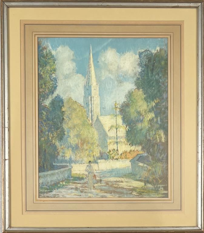 Kingsley, Impressionist Pastel Landscape Scene (1 of 4)