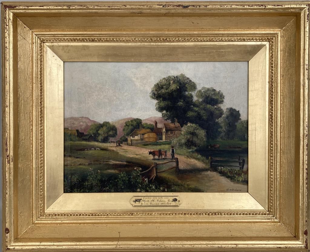 A.H. Vickers Jr., O/C Country Scene With Cows (1 of 7)