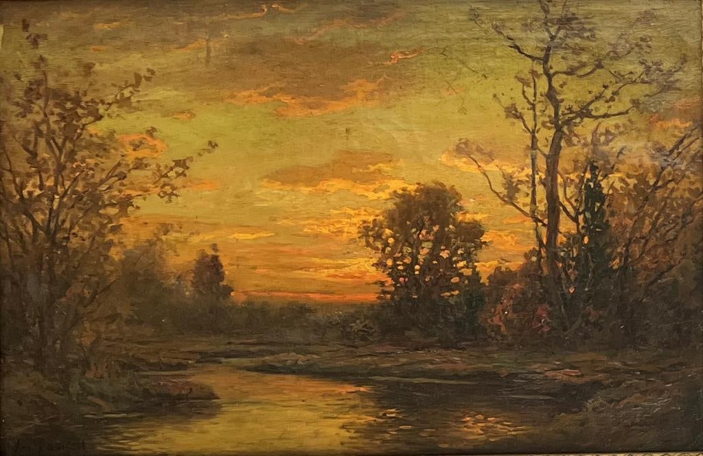 Paskell, O/C Landscape At Sunset (1 of 4)