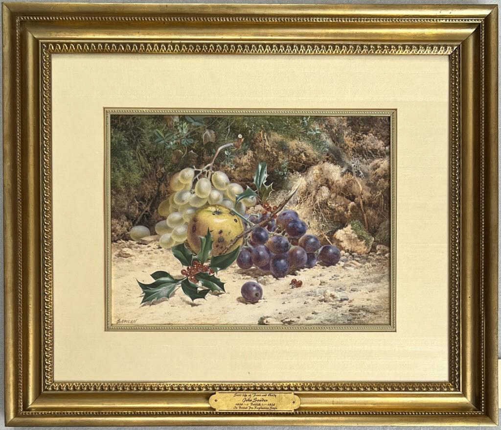 John Sowden, W/P Still Life With Fruit & Holly (1 of 6)