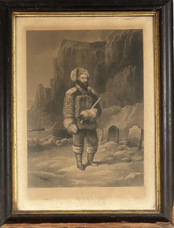 Thompson, Engraving of Dr. Elisha Kent Kane (1 of 5)