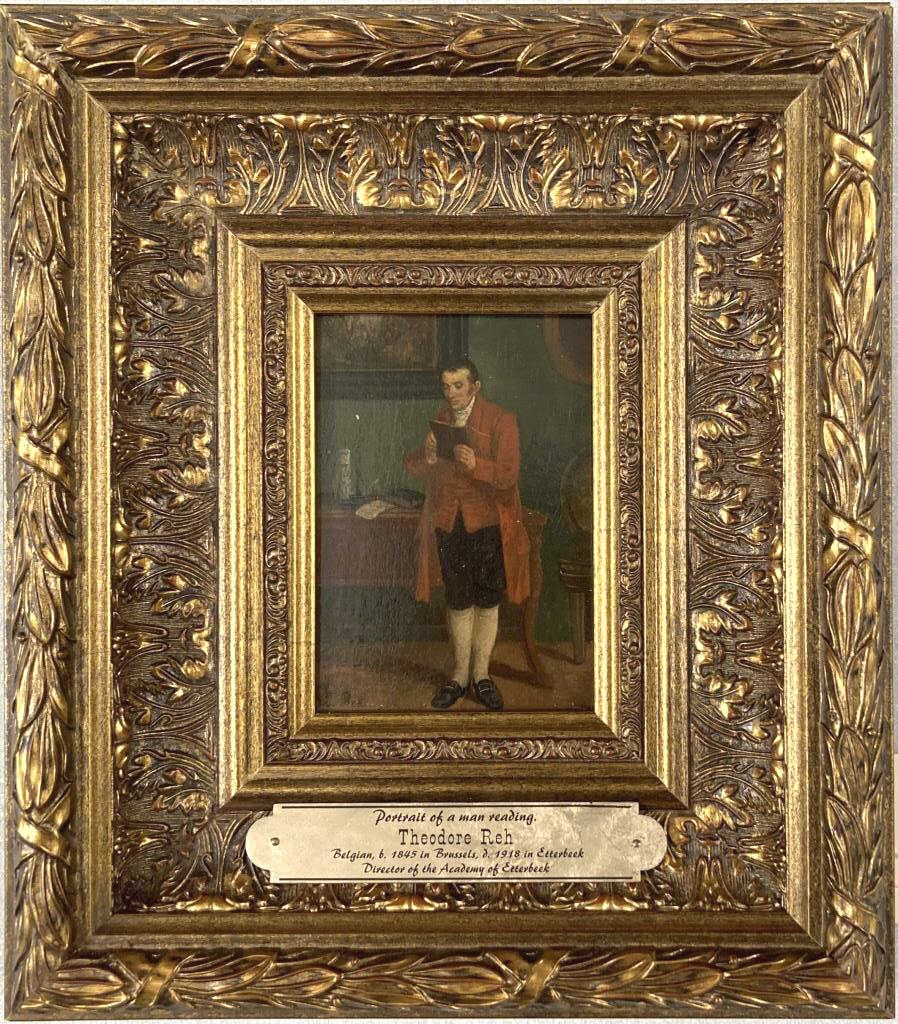 T. Reh, O/B "Portrait of Man Reading" (1 of 6)