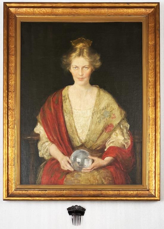 E.C. Lamb, O/C Portrait of Gertrude Chase (1 of 11)