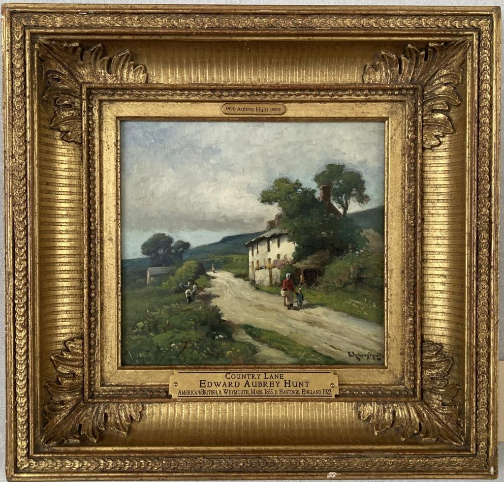 E.A. Hunt, O/P "Country Lane" (1 of 6)