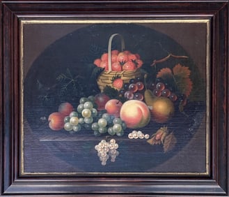 Wm. Jones, O/C Framed Still Life Of Fruit