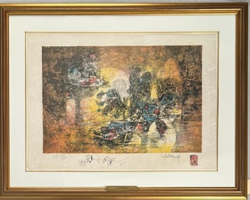 Lebadang, Red and Blue Fish, Signed Artist's Proof