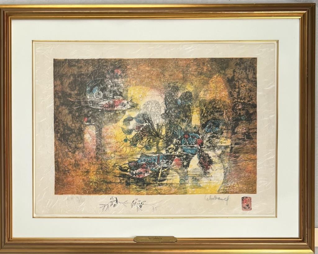 Lebadang, Red and Blue Fish, Signed Artist's Proof (1 of 7)