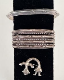 Three Native American Jewelry Items