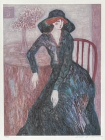 B.A. Wood, Signed Litho "Lady Rodney"