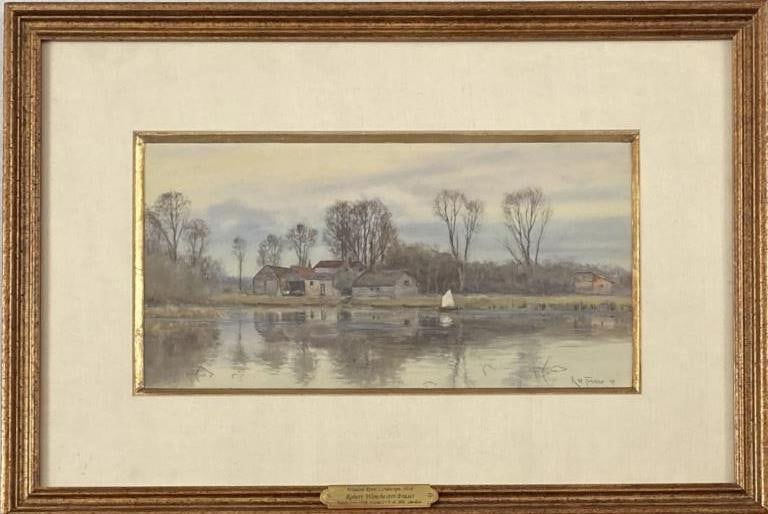 R.W. Fraser, WC/P Wooded River Landscape (1 of 6)