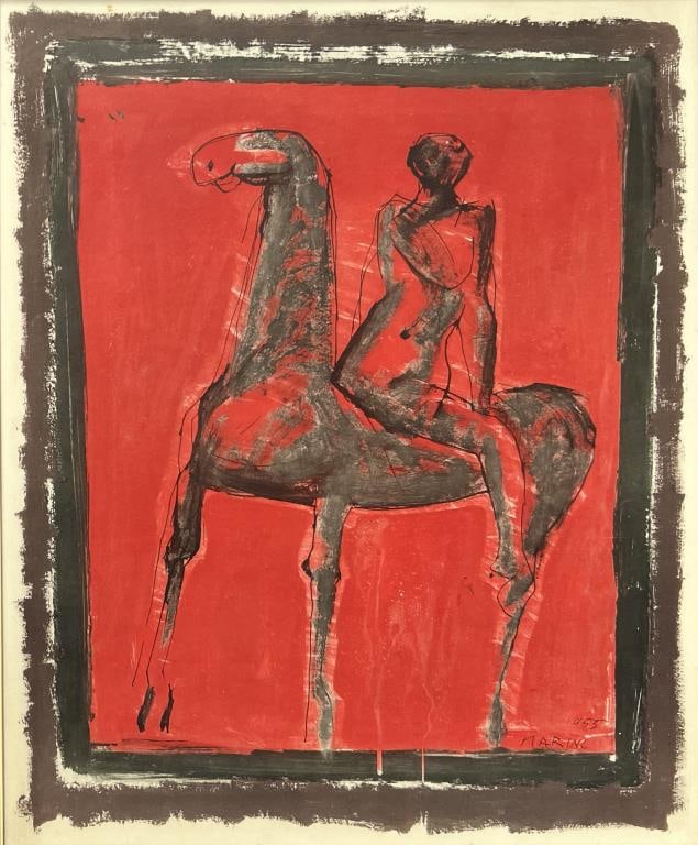 M. Marini, Abstract Lithograph "Le Chevalier" (1 of 5)