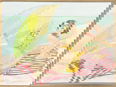 Signed O/C Bathing Beauties