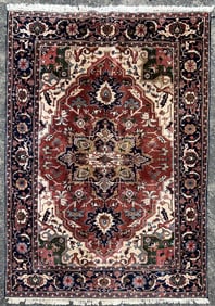 Indo-Persian Heriz Style Carpet