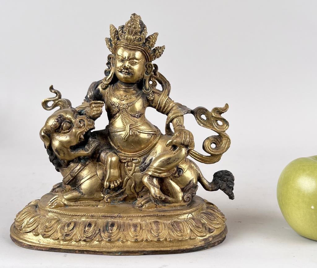 Himalayan Gilt Bronze Jambhala Vaishravana (1 of 7)