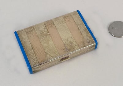 Cartier 14K Gold & Sterling Cigarette Case