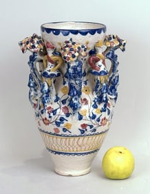 Spanish Ceramic "Jarra Grotesque", 19th C.