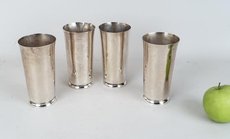 Group Four Wm. Spratling Sterling Iced Tea Beakers