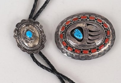 Wilbert Muskett, Sterling Bear Claw Belt Buckle