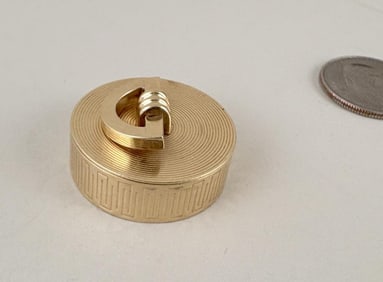 Cartier 14K Gold Round Pill Box