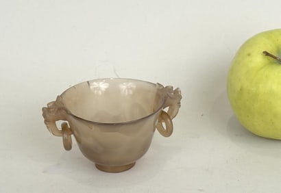 Chinese Rock Crystal Libation Cup
