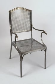 French Metal Bistro Armchair