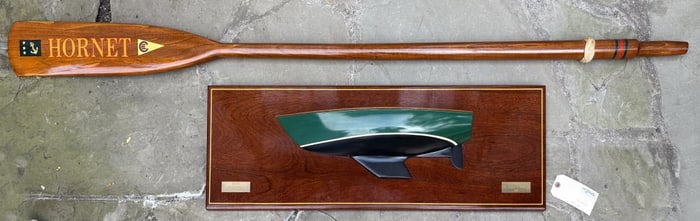 Presentation Half Hull & Oar, "Hornet"
