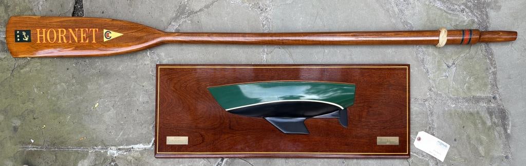 Presentation Half Hull & Oar, "Hornet" (1 of 7)