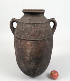 Etruscan Style Terracotta Olive Urn