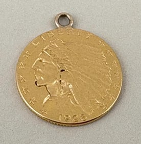 1926 Indian Head Obverse 2.5 Dollar Gold Coin