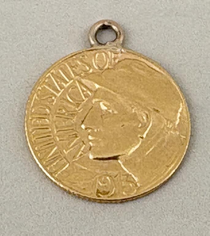 1915-S Panama Pacific Expo 1 Dollar Gold Coin (1 of 2)