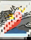 Calder, Signed Colored Lithograph "Seahorse" 1975