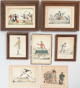 Six Napoleonic Satirical Engravings