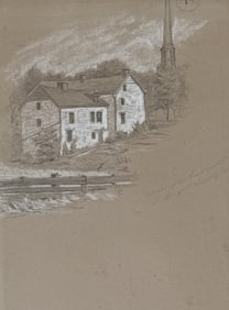 Drawing Washington's Headquarters Kingston