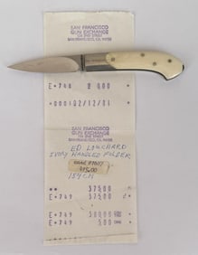 E. Louchard, Bone Handled Folding Knife 1980