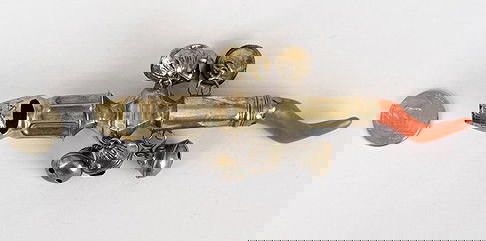 Dated 1774 Silver & Coral Baby Rattle - Jul 08, 2025 | Schwenke ...