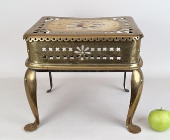 Antique Brass Fireplace Footman/Trivet