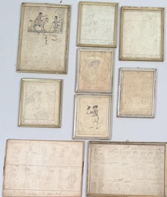 Estate Group Nine English Satirical Drawings