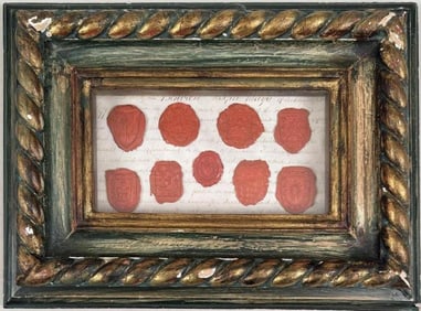Early Wax Sealed Document Fragment