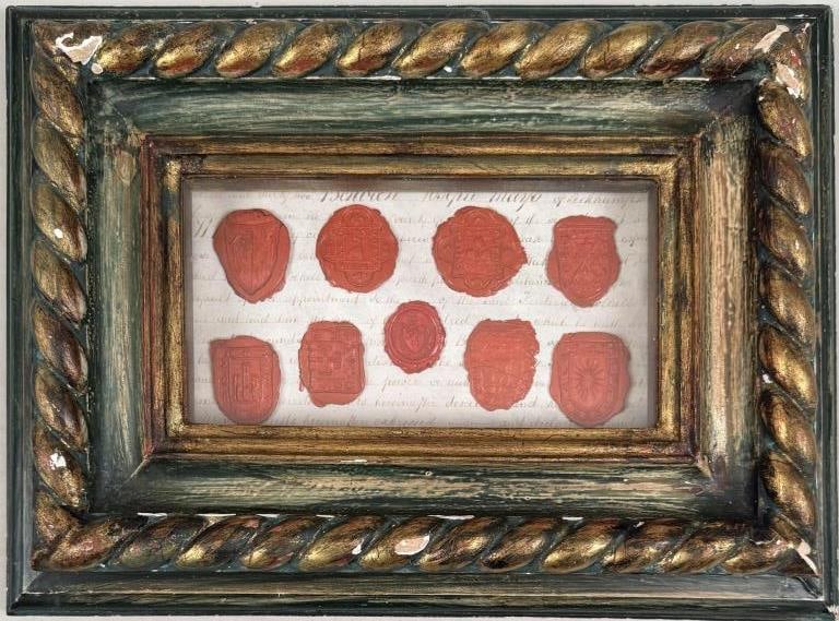 Early Wax Sealed Document Fragment (1 of 6)