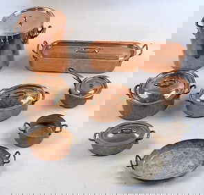 Group French Copper Cookware