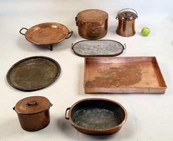 Group Nine Copper Wares