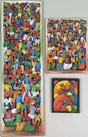J.B. Louisius, Three Haitian Paintings