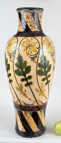 Large Middle Eastern Earthenware Faience Vase